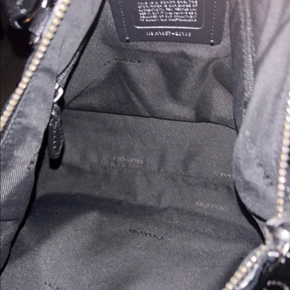 Coach Black Crossbody Bag with Gun Metal Accents No call outs. - Picture 3 of 6